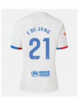 Moški Nogometna dresi replika Barcelona Frenkie de Jong #21 Gostujoči 2023-24 Kratek rokav